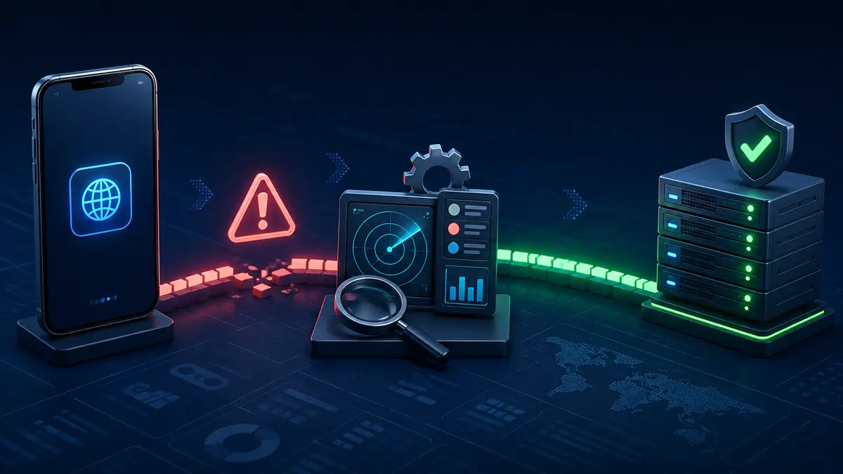 Proxy connection diagnostic changing from an error to a working server